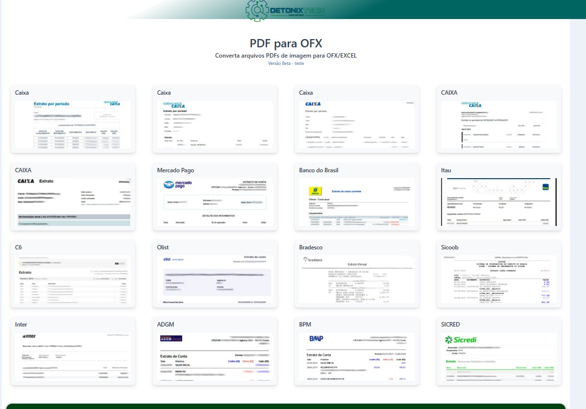 Tecnologia OCR para PDFs de imagem