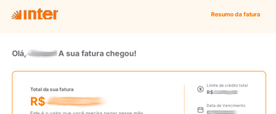 Banco INTER - layout 3